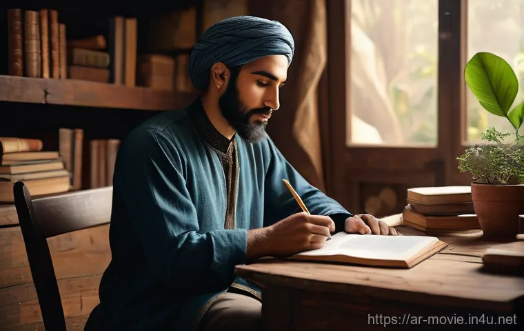 영화 제작사에서 배울 수 있는 기술 - **Prompt:** A diverse content creator, dressed in stylish yet modest everyday attire (e.g., a long-s...