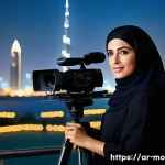 Home 18 영화 제작 직군별 연봉 비교 - **Image Prompt: The Visionary Arab Film Director**
A charismatic and accomplished Arab film dire...